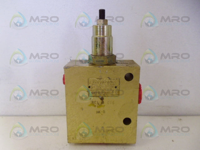 VICKERS CBV1-12-S-IA12T-A-30 SCREW IN CARTRIDGE VALVE *USED*