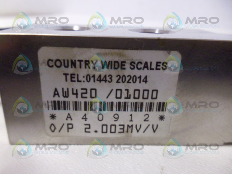 COUNTRY WIDE AW420/01000 LOAD CELL UNMP