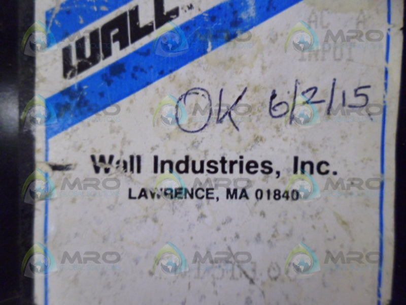 WALL W15T100 REGULATED POWER SUPPLY UNMP