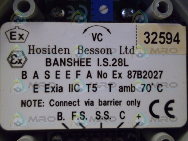 HOSIDEN BESSON I.S.28 8635 100 ELECTROIC SOUNDER NSMP