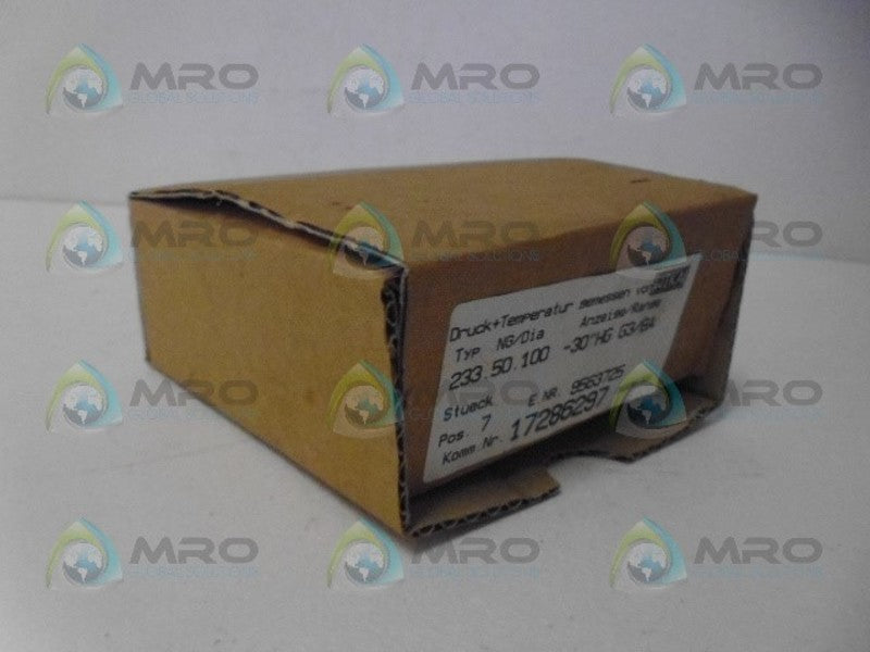 WIKA 233.50.100 PRESSURE GUAGE -30 NSMP