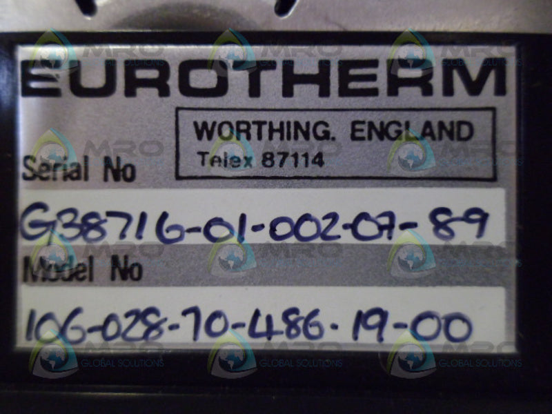 EUROTHERM 106-028-70-4-86-19-00 TEMPERATURE CONTROL MODULE NSMP