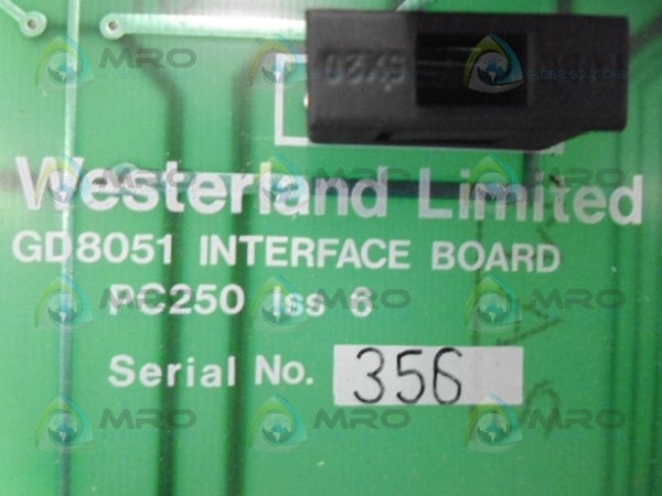 WESTERLAND PC250 INTERFACE BOARD NSNP