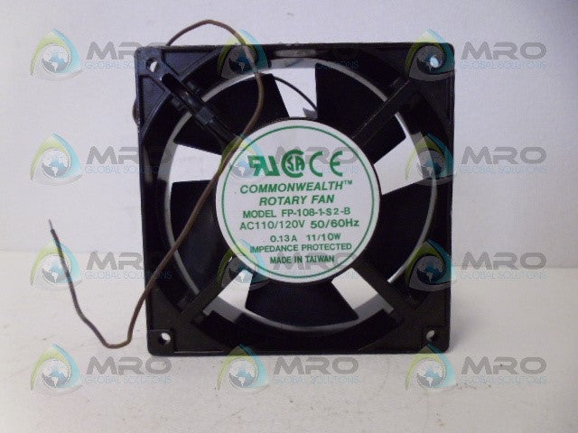 COMMON WEALTH FP-108-1-S2-B ROTARY FAN *NEW NO BOX*