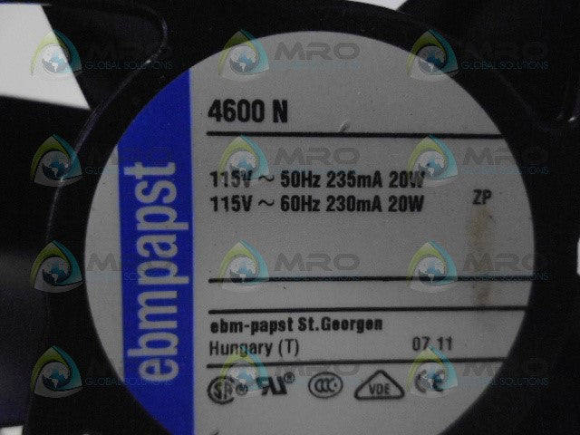 EBMPAPST 4600N FAN *NEW NO BOX*