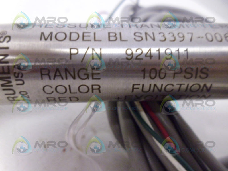 DATA INSTRUMENTS 9241911 PRESSURE TRANSDUCER NSNP