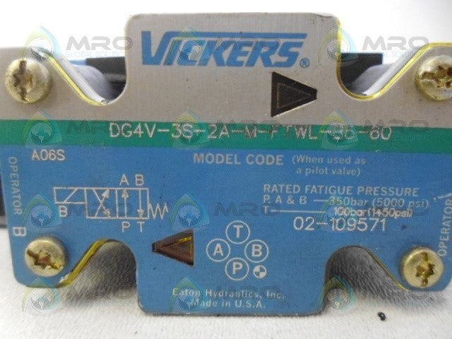 VICEKRS DG4V-3S-2A-M-FTWL-B5-60 SOLENOID VALVE *NEW NO BOX*