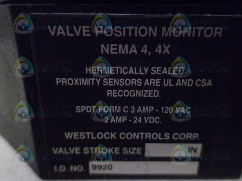 WESTLOCK 9920-MARC VALVE POSITION MONITOR NSNP
