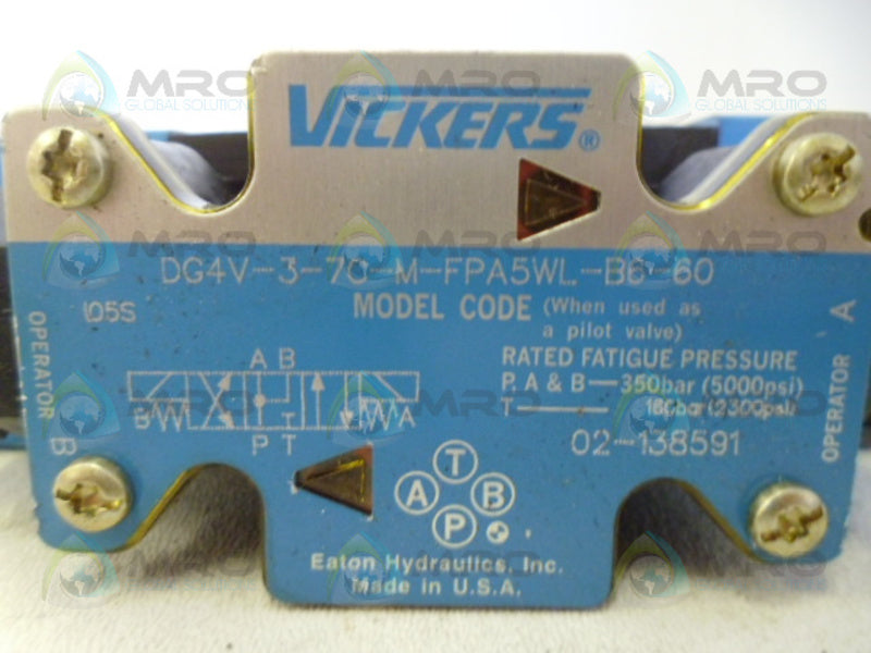 VICKERS DG4V-3-7C-M-FPA5WL-B6-60 DIRECTIONAL VALVE  NSNP