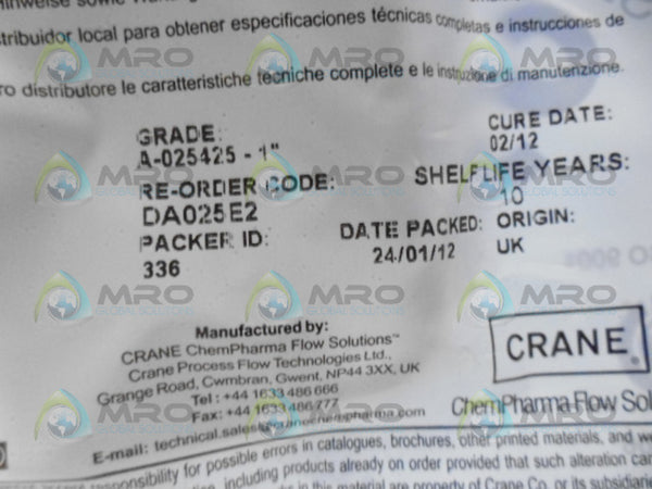 SAUNDER DA025E2 DIAPHRAGM  NSMP