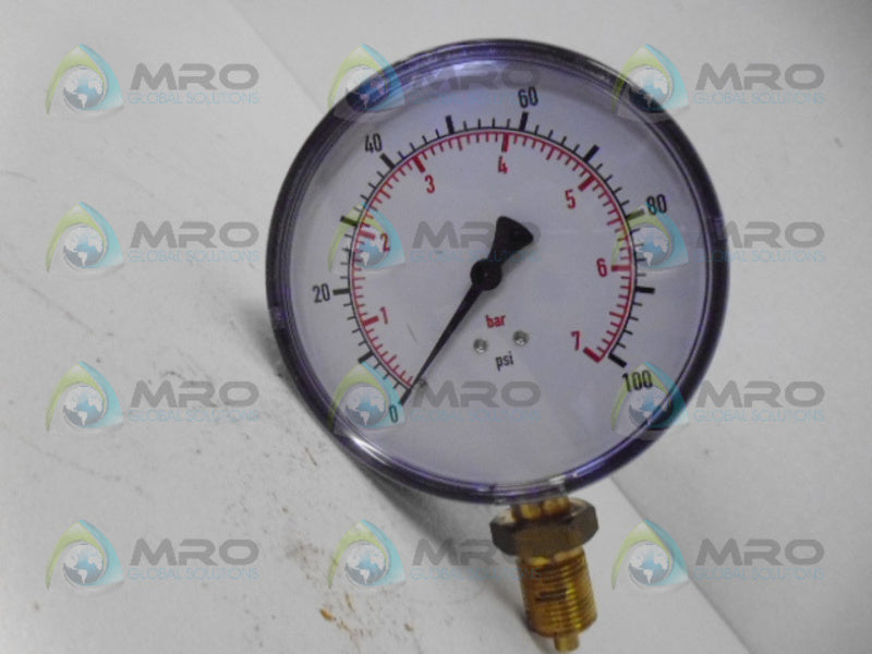 WIKA 111.10.100 GUAGE 100PSI NSMP