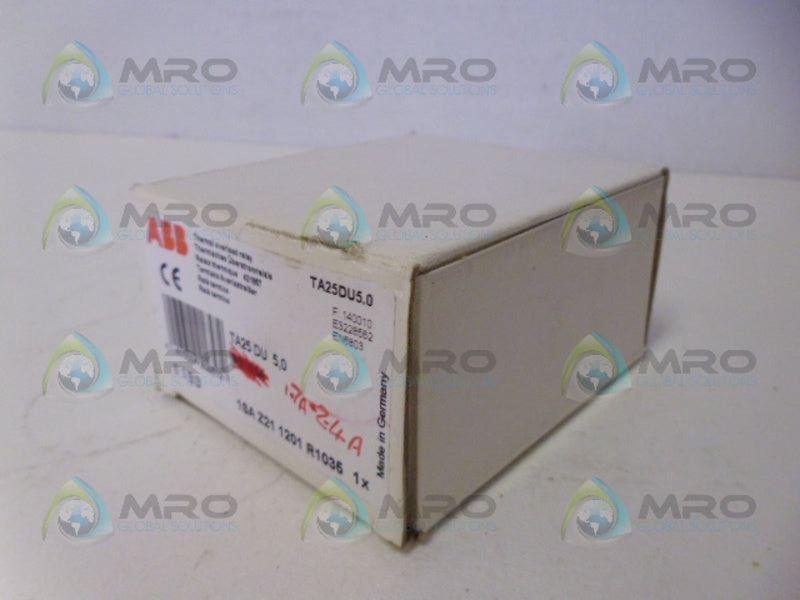 ABB TA25DU5.0 OVERLOAD RELAY *NEW IN BOX*