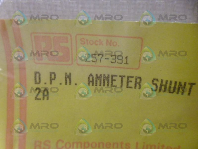 RS 257-391 AMMETER SHUNT NSMP
