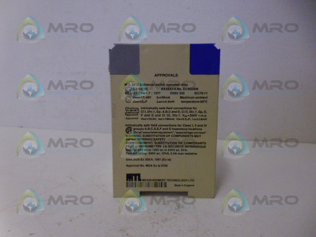 MEASUREMENT TECHNOLOGIES MTL2212 RELAY *NEW NO BOX*