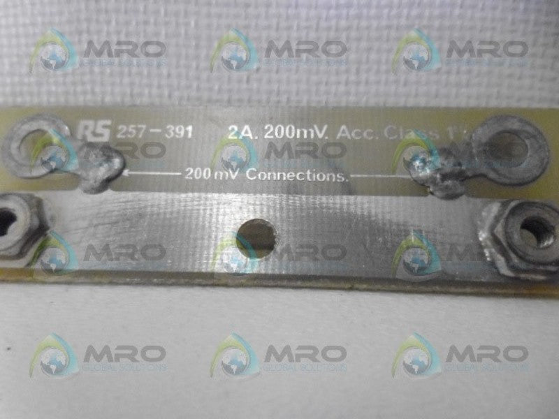 RS 257-391 AMMETER SHUNT UNMP