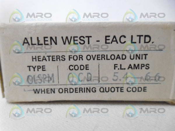 ALLEN WEST OLSPM OCD HEATER NSNP
