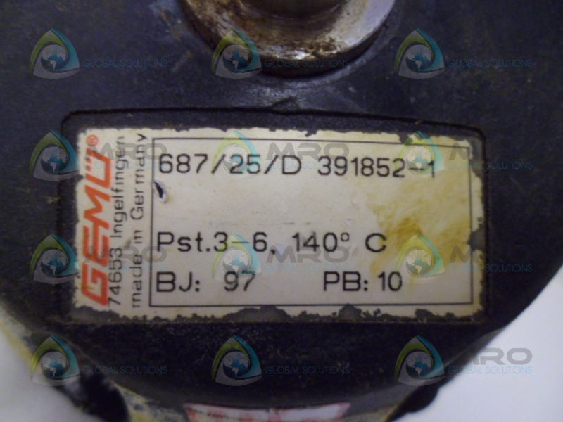 GEMU 687/25/D ACTUATOR (AS PICTURED)  UNMP