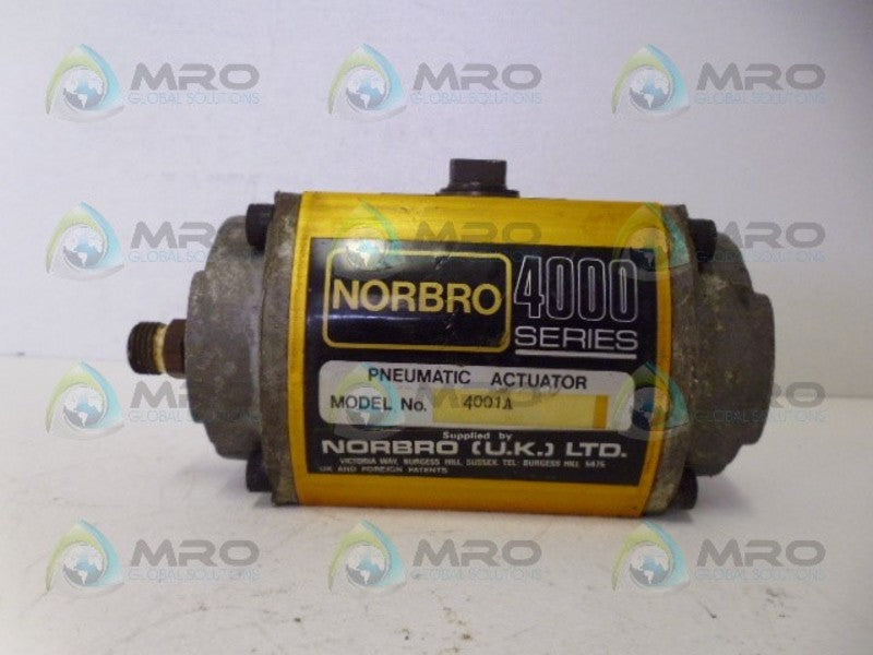 NORBRO 4001A PNEUMATIC ACTUATOR UNMP