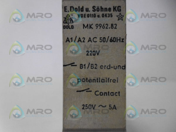 E. DOLD & SOHNE MK9962.82 TIMER RELAY NSNP
