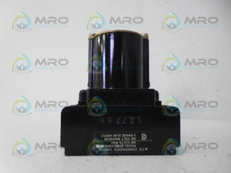 MTE UCO.10 CONTACTOR RELAY/MOTOR STARTER *USED*