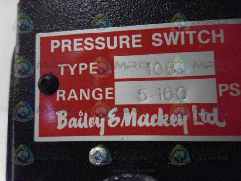BAILEY & MACKEY 160 PRESSURE SWITCH NSMP