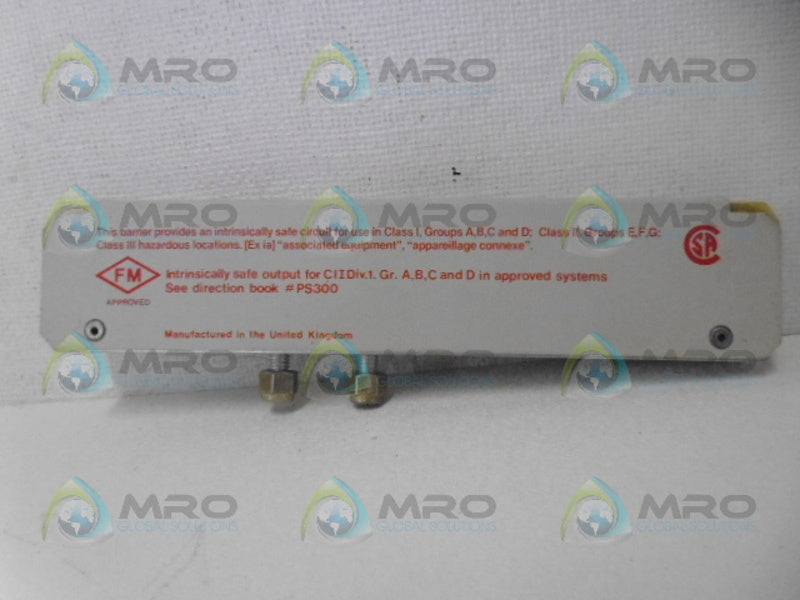MEASUREMENT TECHNOLOGIES MTL188 SHUNT DIODE SAFETY BARRIER NSNP