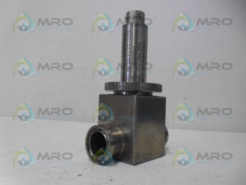 FACTORY MUTUAL 9243202 PRESSURE TRANSMITTER (AS PICTURED) *USED*