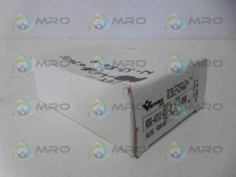 VERSA KSG-4312-K30-6K-HC-3-D048 4-WAY VALVE *NEW IN BOX*