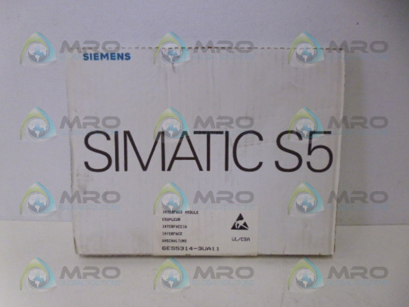 SIEMENS SIMATIC S5  6ES5314-3UA11 * FACTORY SEALED *