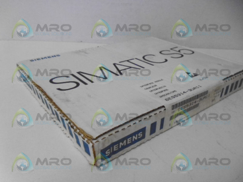 SIEMENS SIMATIC S5  6ES5314-3UA11 * FACTORY SEALED *