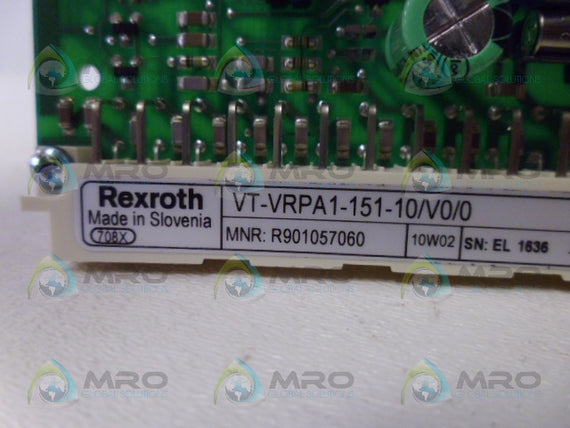 REXROTH VT-VRPA1-151-10/V0/0 AMPLIFIER BOARD *NEW IN BOX*