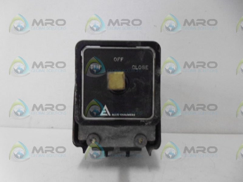 ALLIS-CHALMERS TYPE 210 14-178-017-503 CONTROL SWITCH (AS PICTURED) *USED*