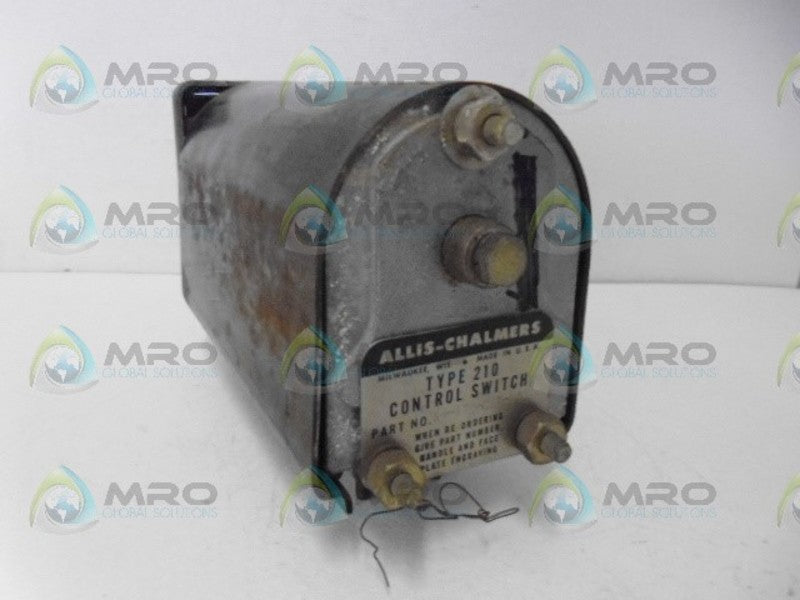 ALLIS-CHALMERS TYPE 210 14-178-017-503 CONTROL SWITCH (AS PICTURED) *USED*