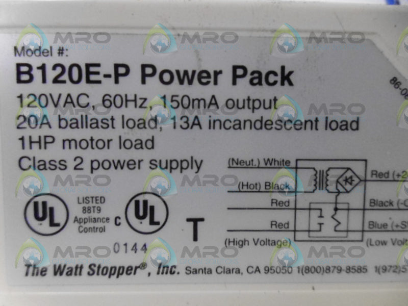 WATT STOPPER B120E-P POWER PACK *NEW NO BOX*