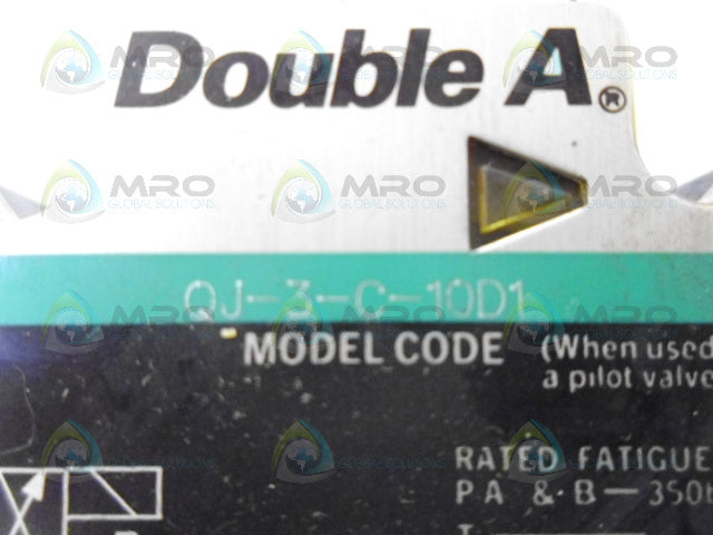 DOUBLE A QJ-3-C-10D1 VALVE *NEW NO BOX*