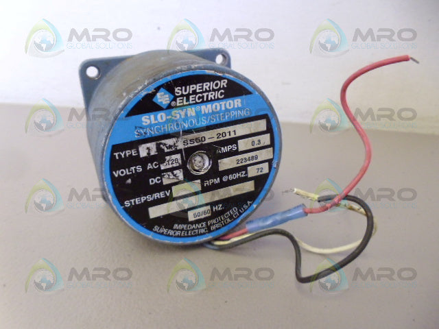 SUPERIOR ELECTRIC SS50-2011 SYNCHRONOUS/STEPPING MOTOR *USED*