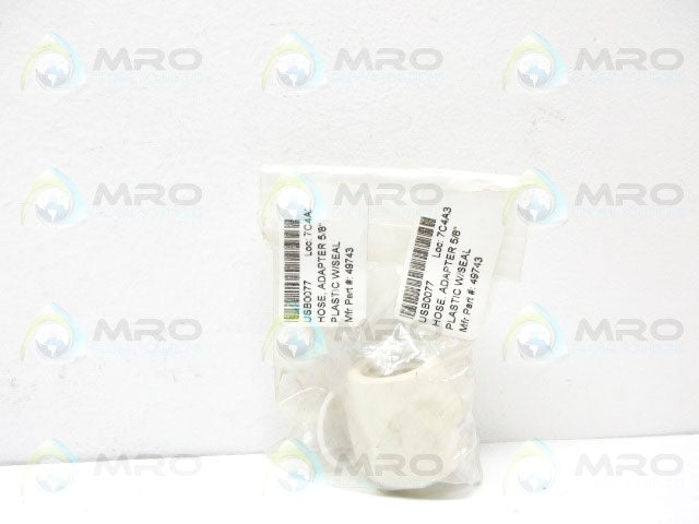 INDUSTRIAL MRO 49743 HOSE ADAPTER 5/8" *NEW IN FACTORY BAG*