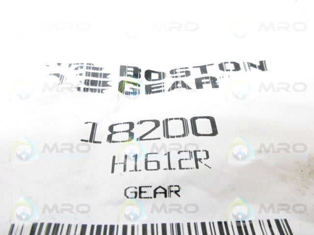 BOSTON GEAR 18200 H1612R GEAR *NEW IN FACORY BAG*
