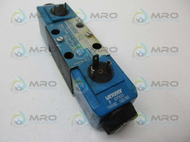 VICKERS DG4V-3-2C-M-U-B6-60 SOLENOID VALVE *USED*