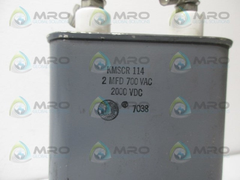 INDUSTRIAL MRO KMSCR114 CAPACITOR *USED*