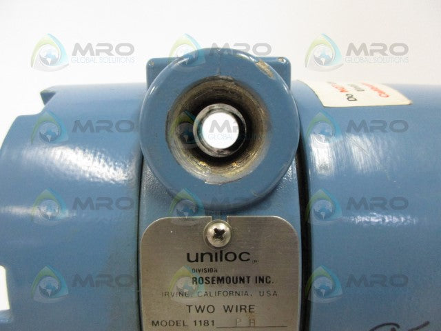 ROSEMOUNT UNILOC 1181PH TRANSMITTER *USED*