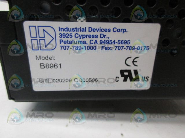 INDUSTRIAL DEVICES B8961 ELECTRIC CYLINDER CONTROL *USED*
