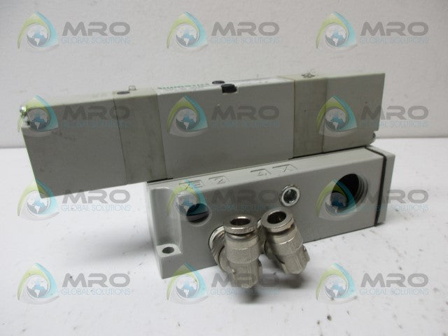 NUMATICS 052BBD3AMN00061 DOUBLE PNEUMATIC SOLENOID VALVE *USED*