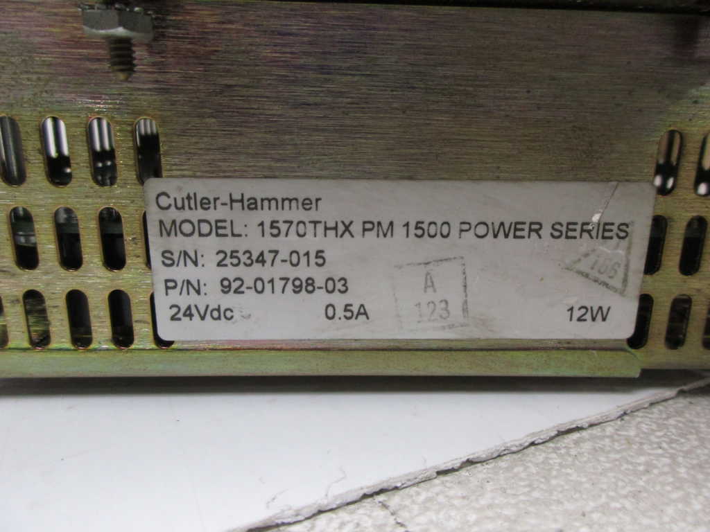 CUTLER HAMMER 92-01798-03 INTERFACE TOUCH SCREEN PANEL MATE *USED*