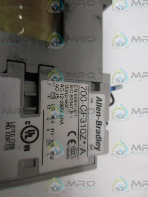 ALLEN BRADLEY 700-CF310Z*A CONTACTOR *USED*