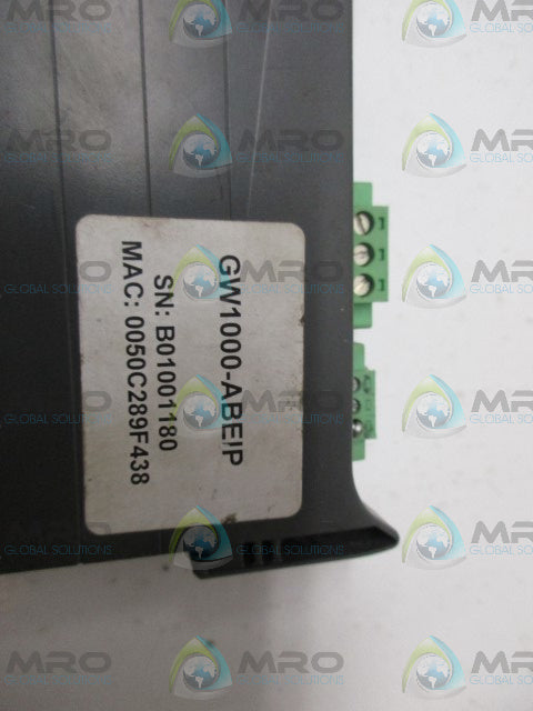 DATALINK TECHOLOGHIES GATEWAY GW1000-ABEIP ETHERNET SWITCH *USED*