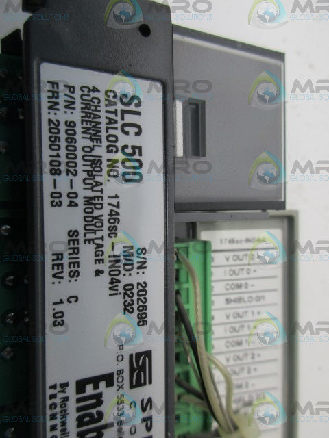 SPECTRUM 1746SC-INO4VI OUTPUT MODULE *USED*