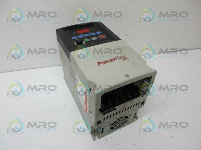 ALLEN BRADLEY 22B-E3P0N104 F/W 6.01 SER.A  POWERFLEX AC DRIVE *USED*