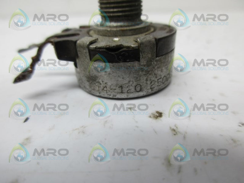 INDUSTRIAL MRO 4-120 POTENTIOMETER *USED*