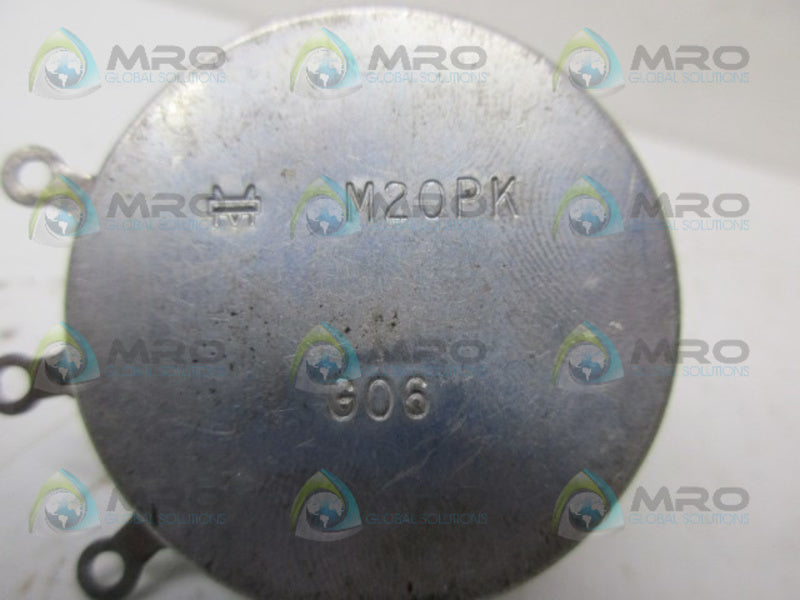 INDUSTRIAL MRO M20 PK POTENTIOMETER *USED*